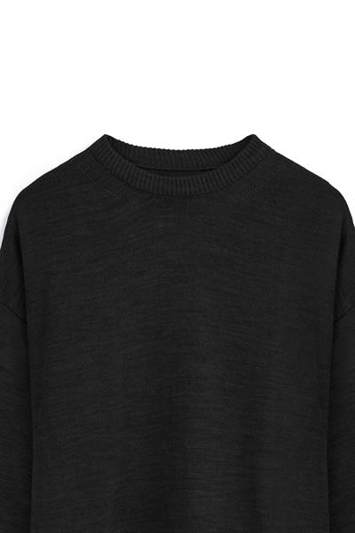 Oversize Triko Kazak Siyah