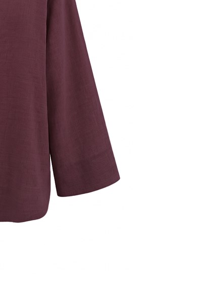 Tek Bağlamalı Kimono Bordo