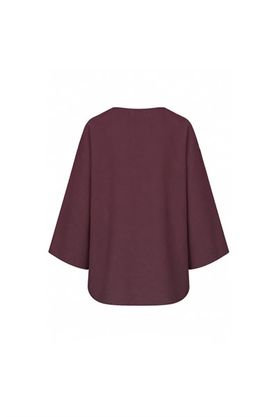 Tek Bağlamalı Kimono Bordo