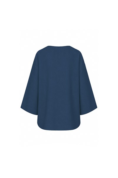 Tek Bağlamalı Kimono Lacivert