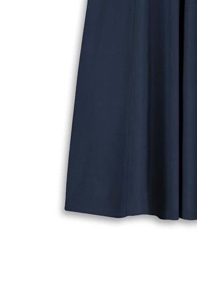Tencel Zarif Elbise Lacivert