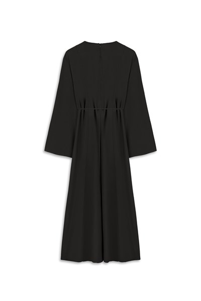 Tencel Zarif Elbise Siyah