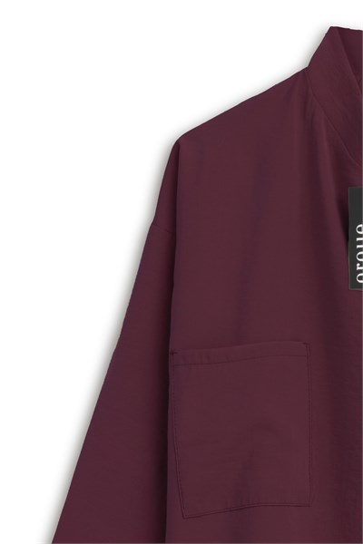 Üç Düğmeli Tunik Bordo