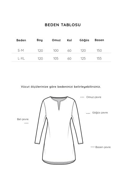 Uzun Salaş Tensel  Tunik Haki