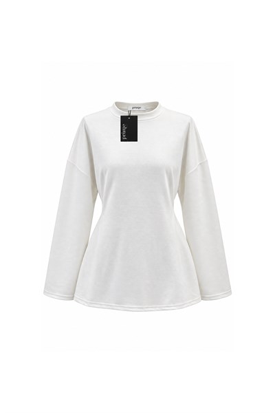 Yanı Bağcıklı Oysho Sweat Ekru