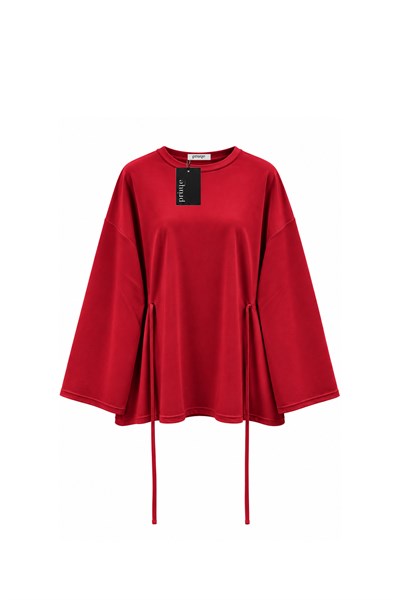 Yanı Bağcıklı Oysho Sweat Kırmızı