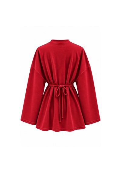 Yanı Bağcıklı Oysho Sweat Kırmızı