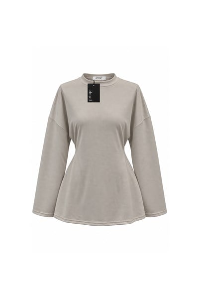 Yanı Bağcıklı Oysho Sweat Vizon