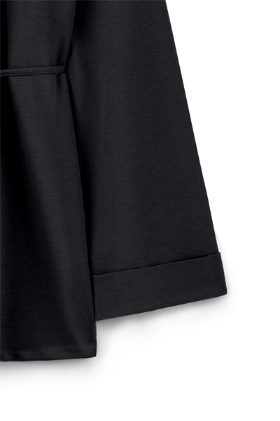 Yanı Yırtmaçlı Sweat Siyah