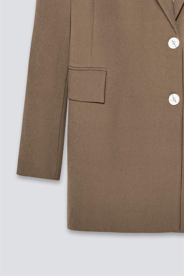 Astarlı Blazer Ceket Haki