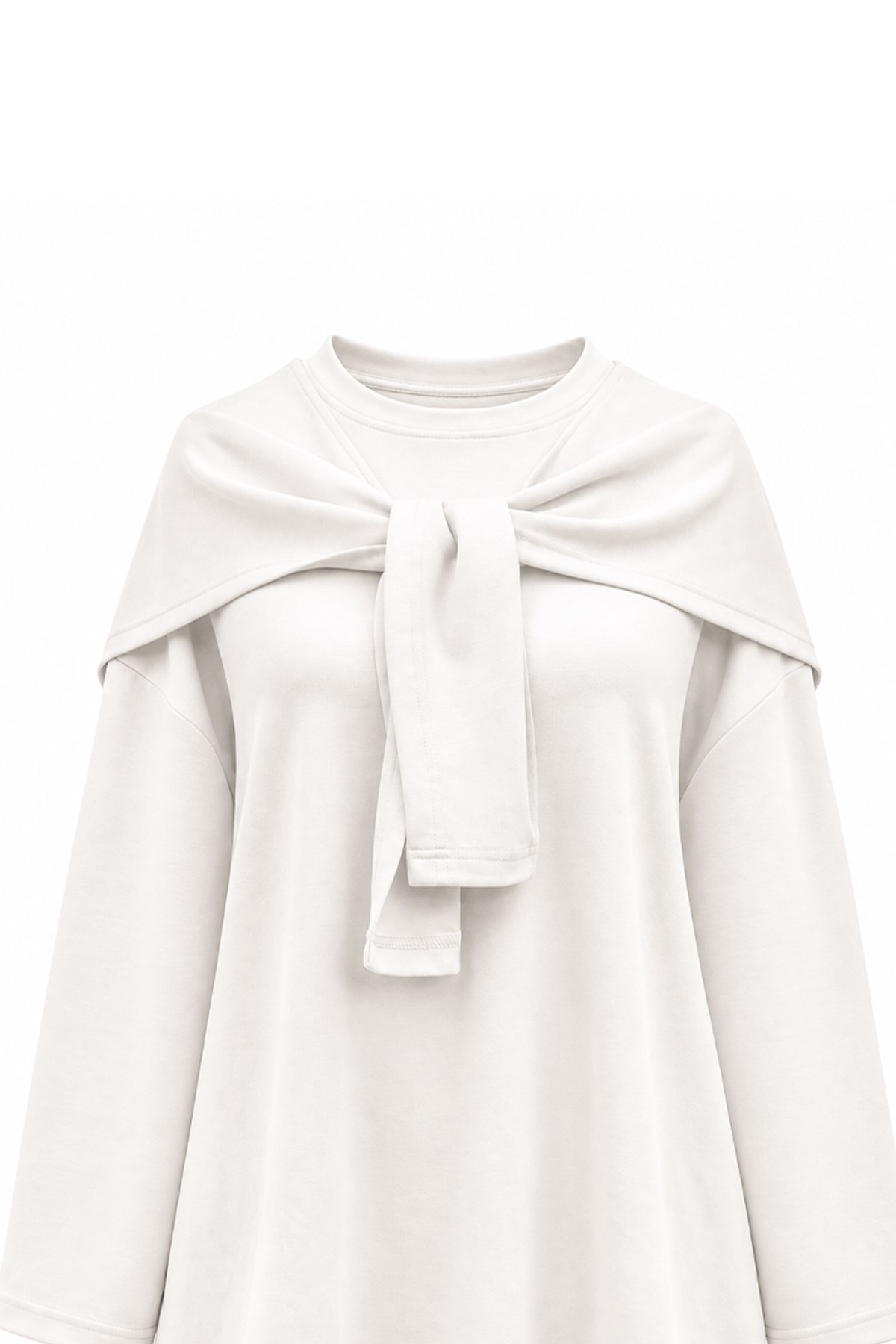 Atkılı Oysho Sweat Ekru