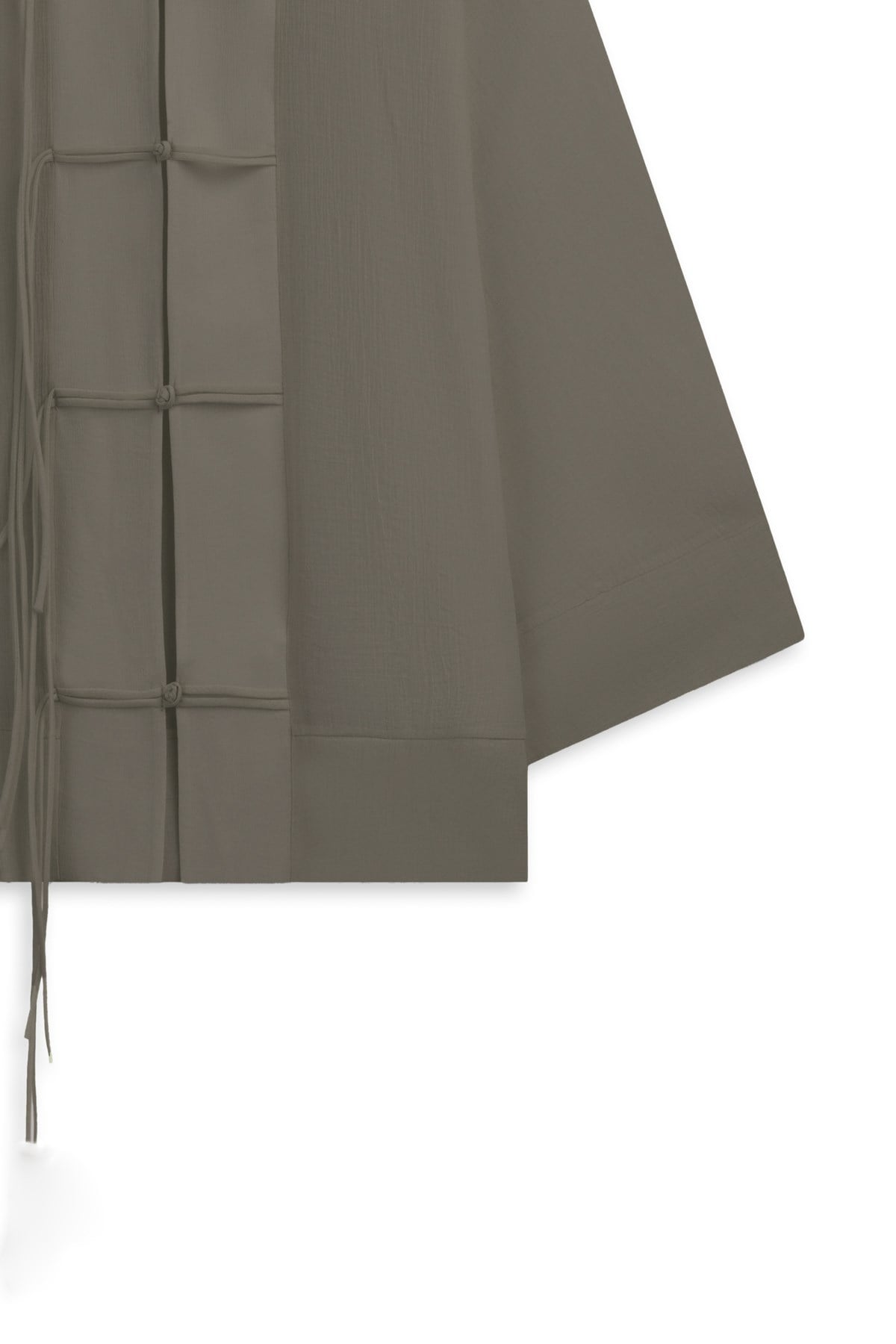 Bağlama Detaylı Kimono Kahverengi