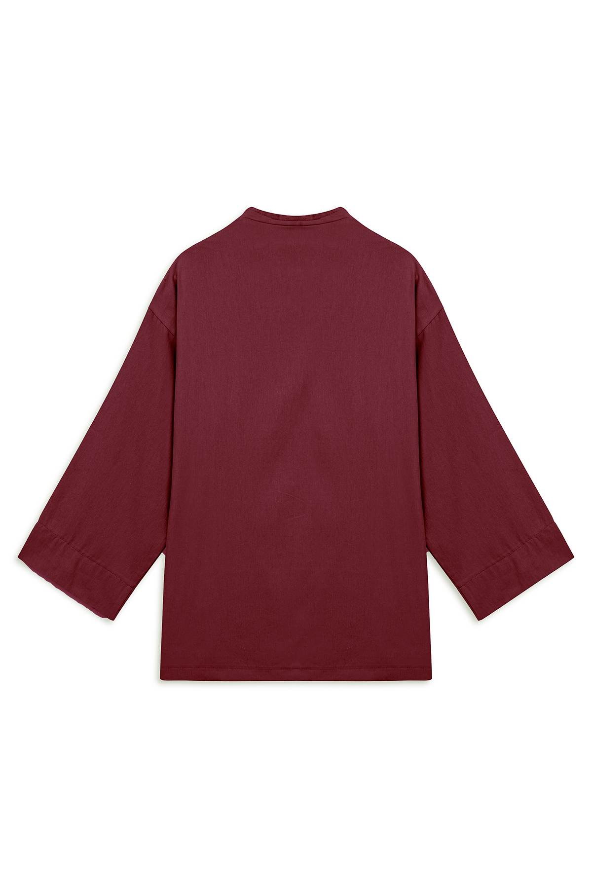 Bağlamalı Tencel Kimono Bordo