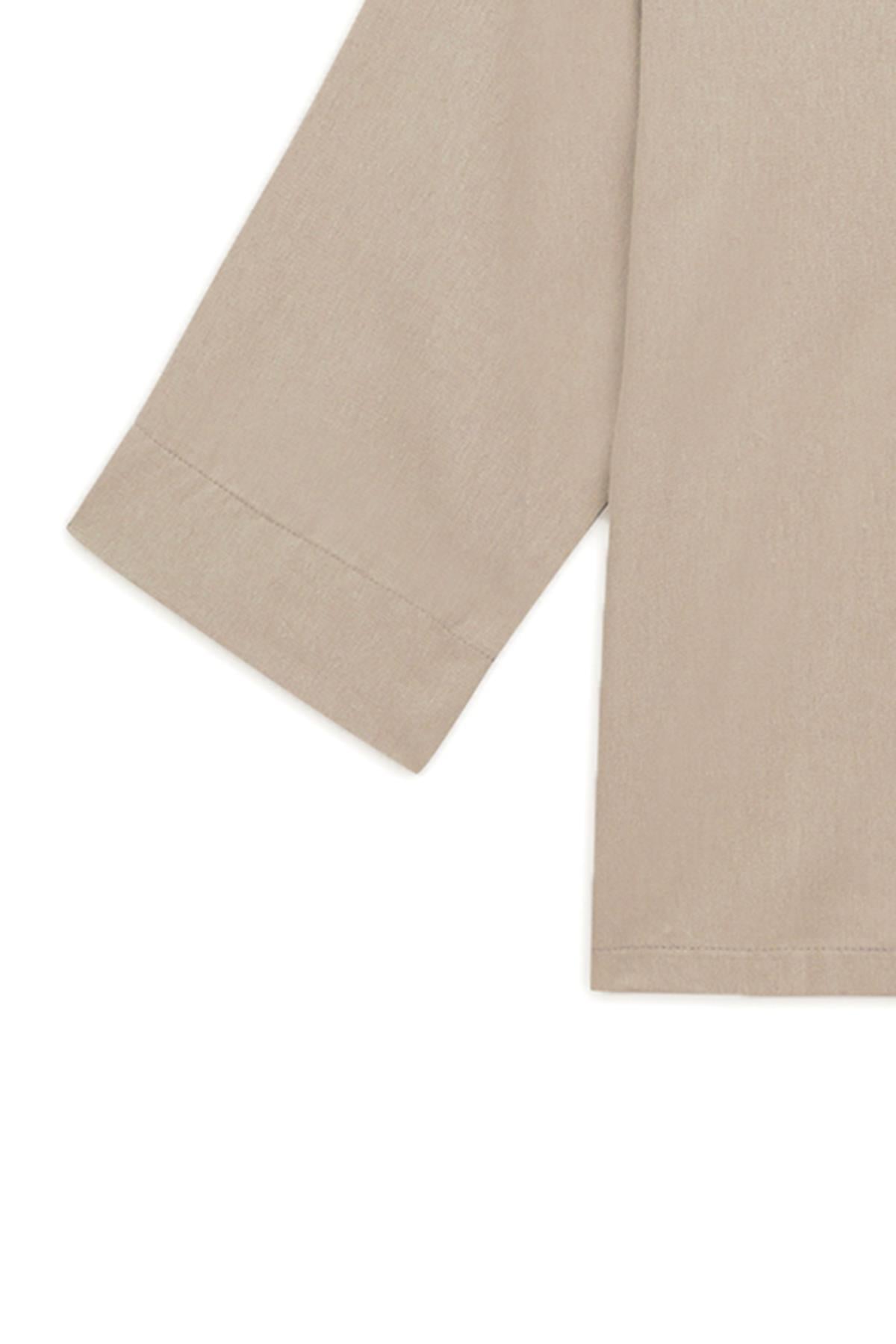 Bağlamalı Tensel Kimono Camel