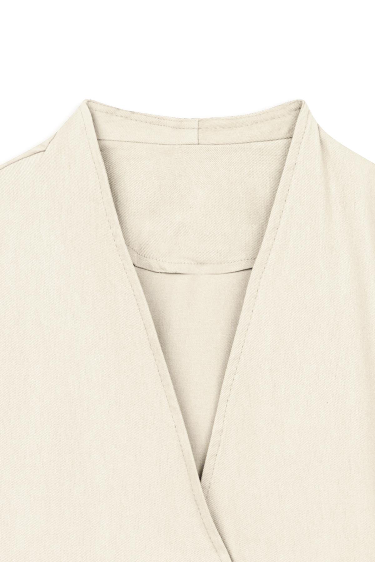 Bağlamalı Tensel Kimono Krem