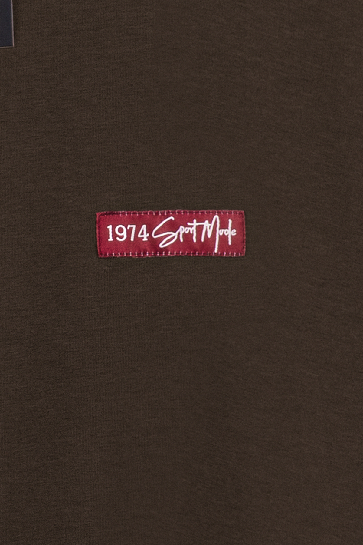 Baskılı Düz Sweat Kahve