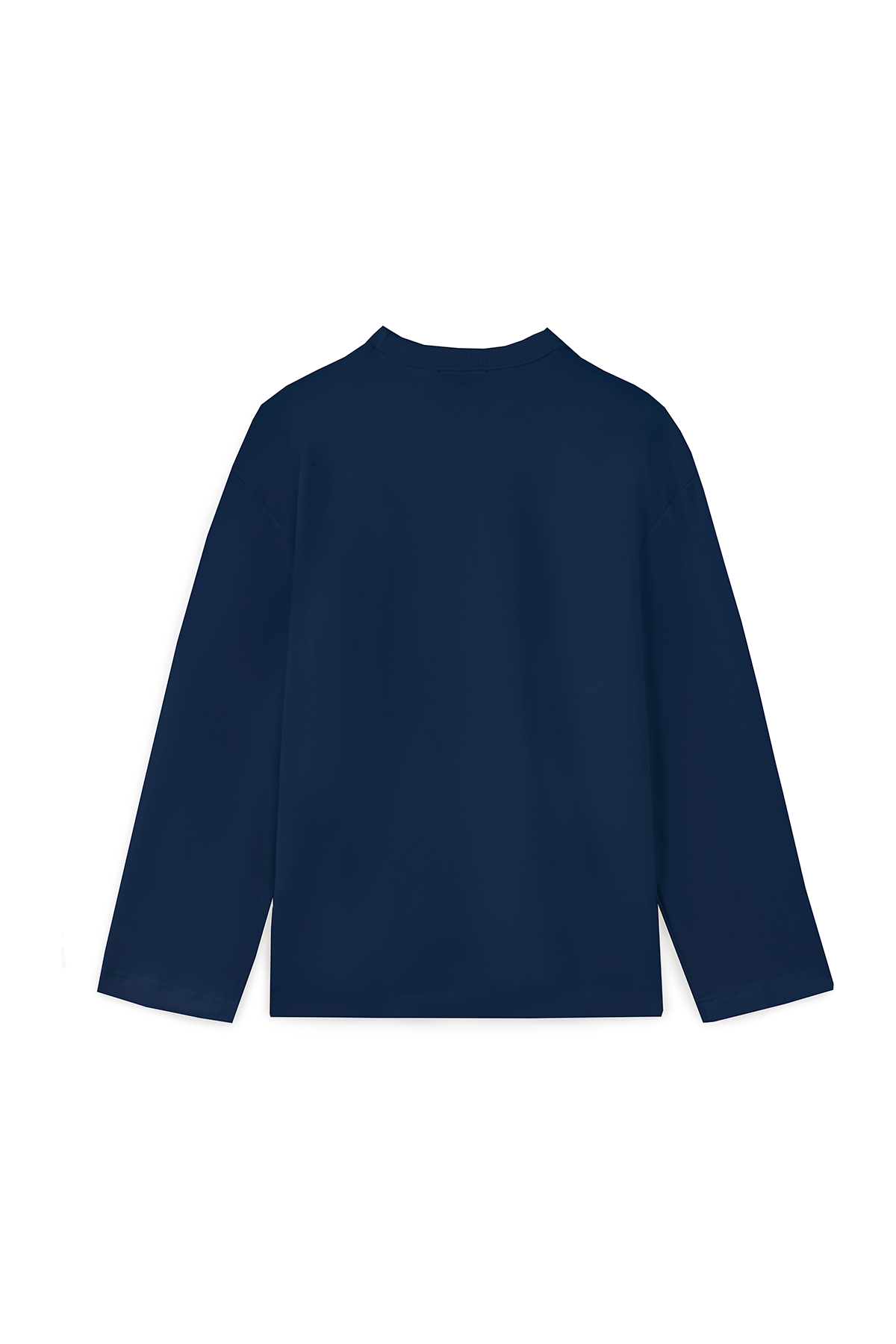 Baskılı Düz Sweat Lacivert