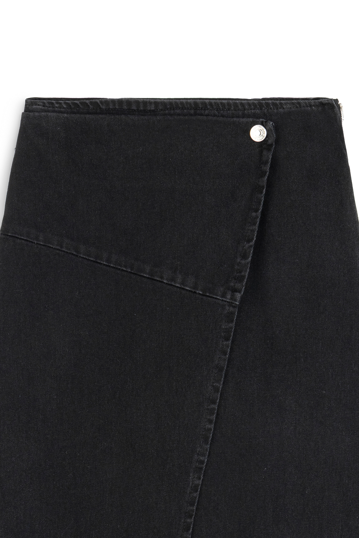 Çapraz Kesim Denim Etek Antrasit