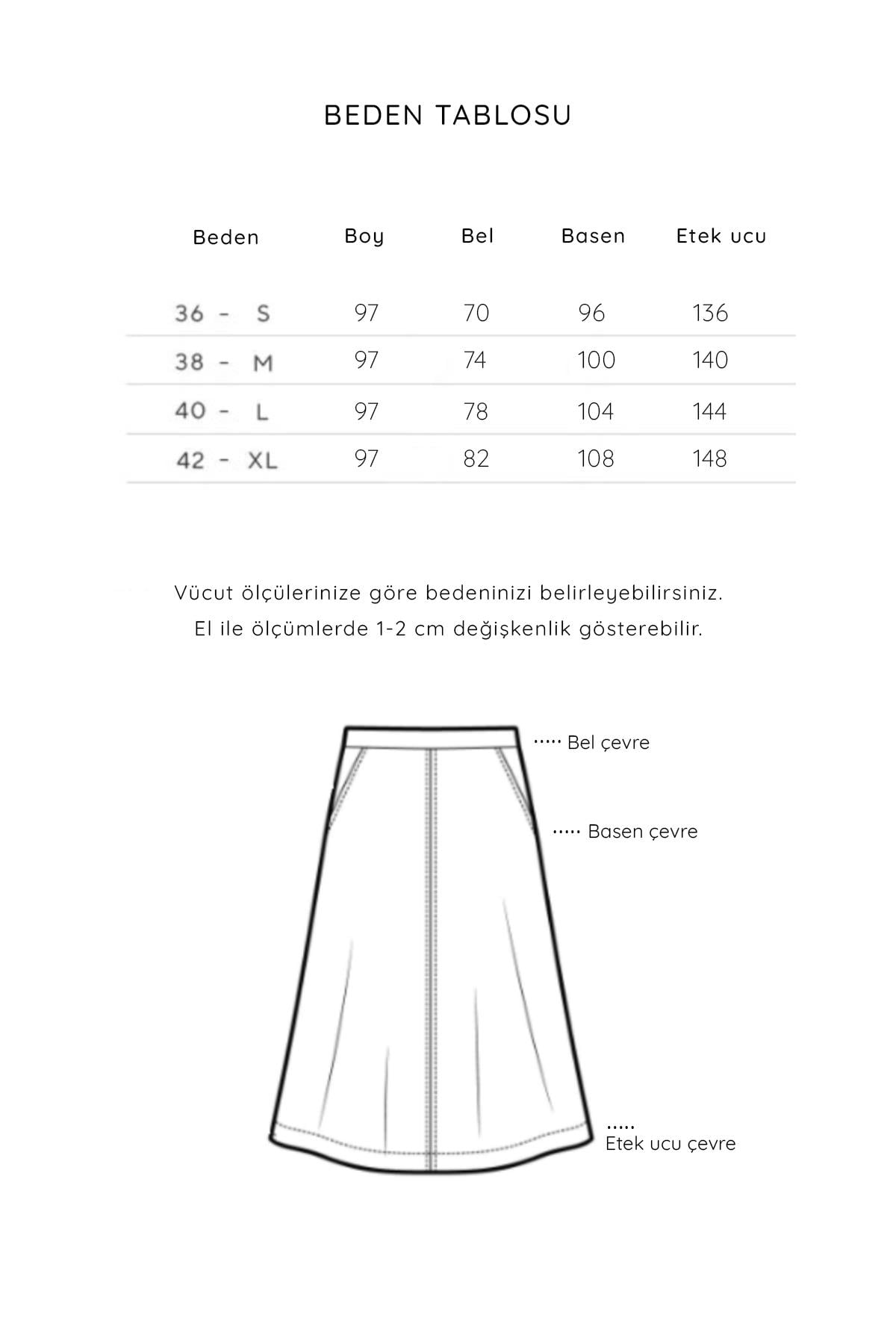Çapraz Kesim Denim Etek Antrasit