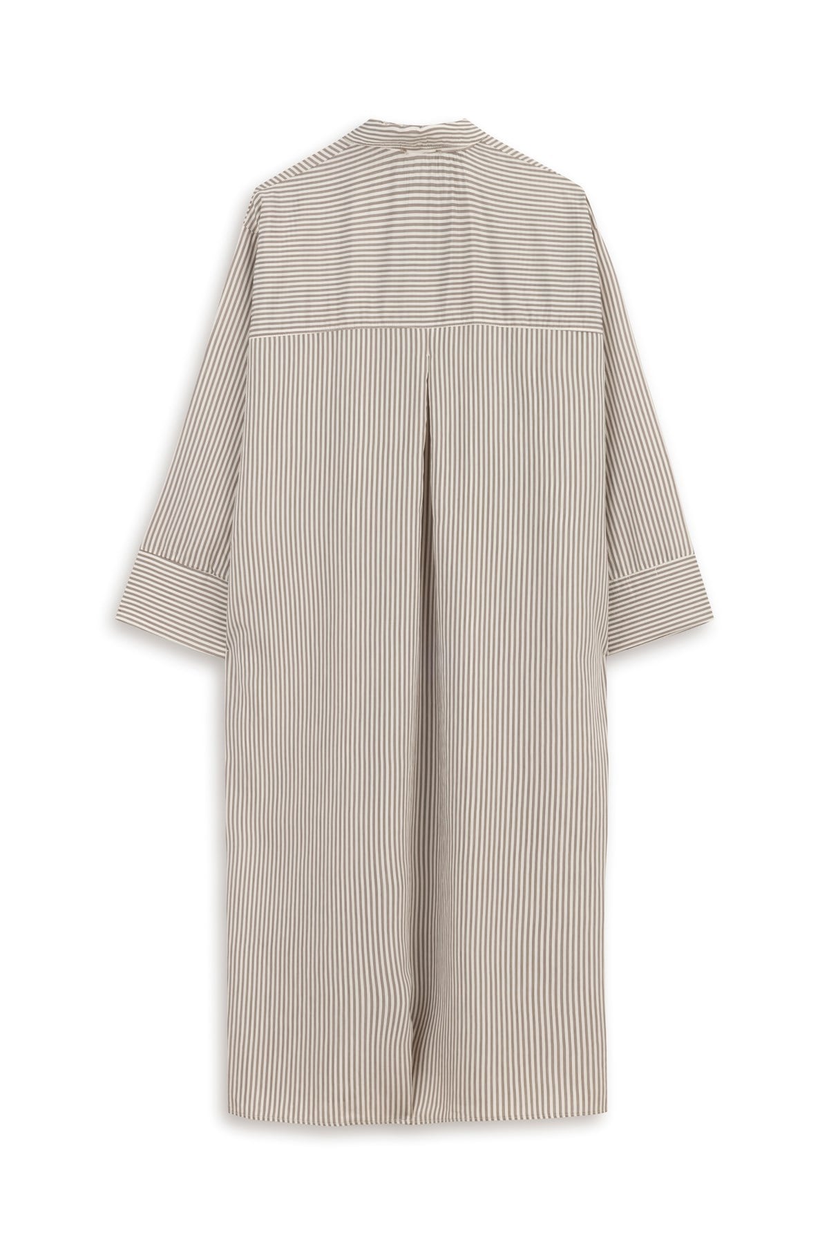 Çizgili Uzun Tunik Bej