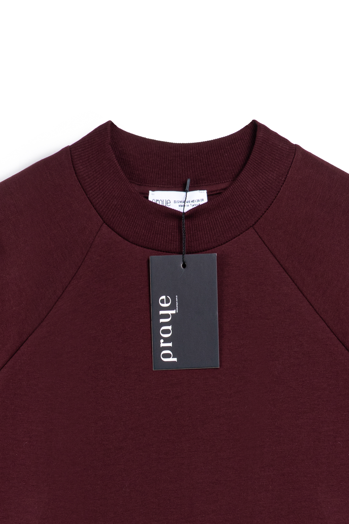Diz Altı Uzun Sweat Bordo