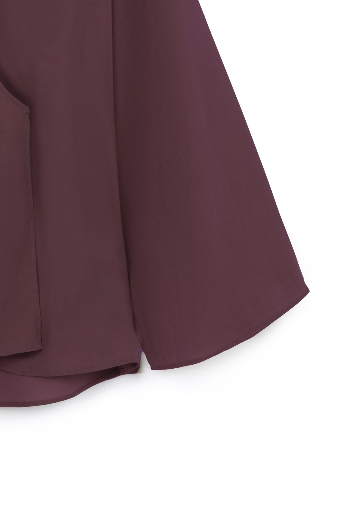 Düğmeli Salaş Tunik Bordo