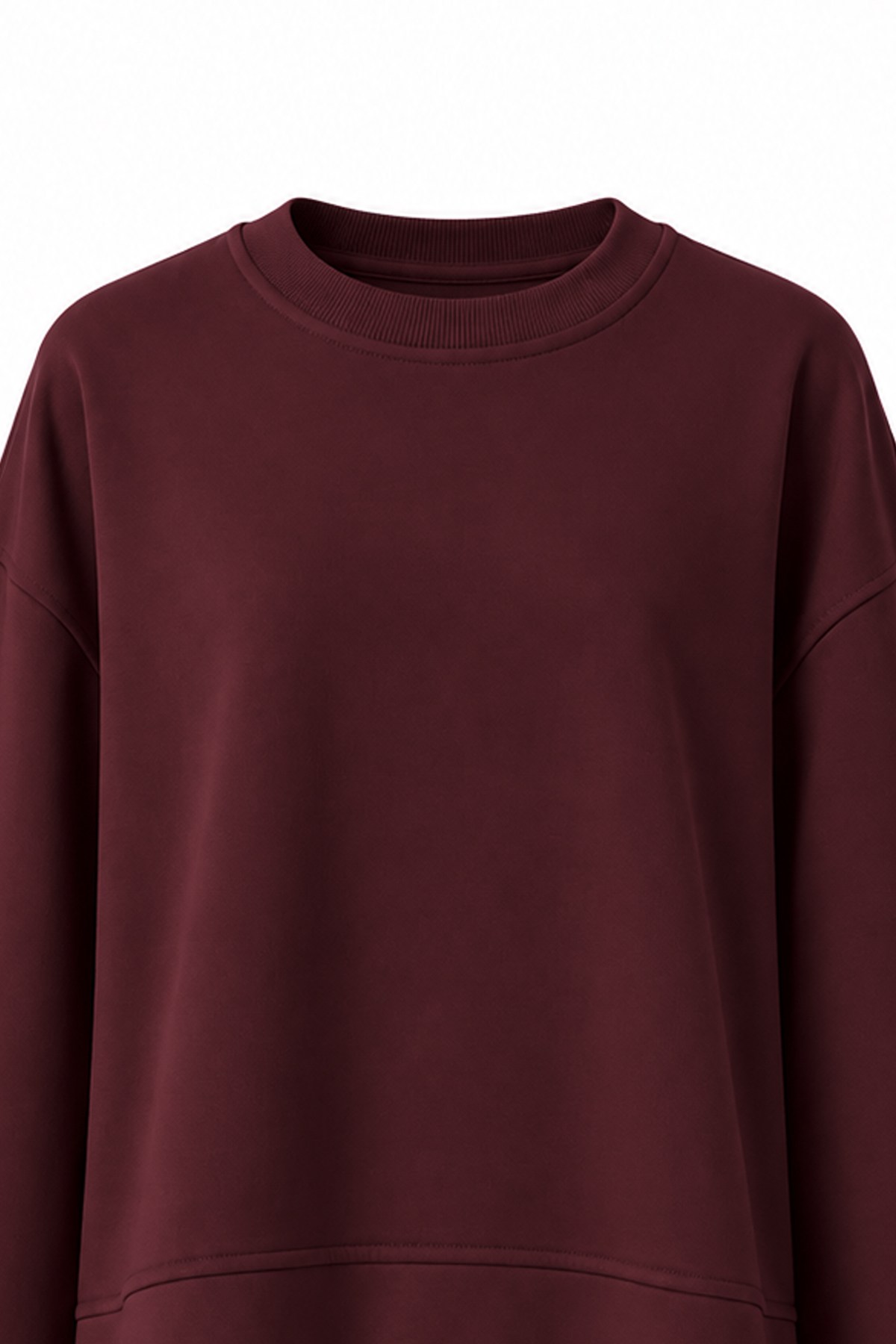 Önü Kısa Sweat Bordo