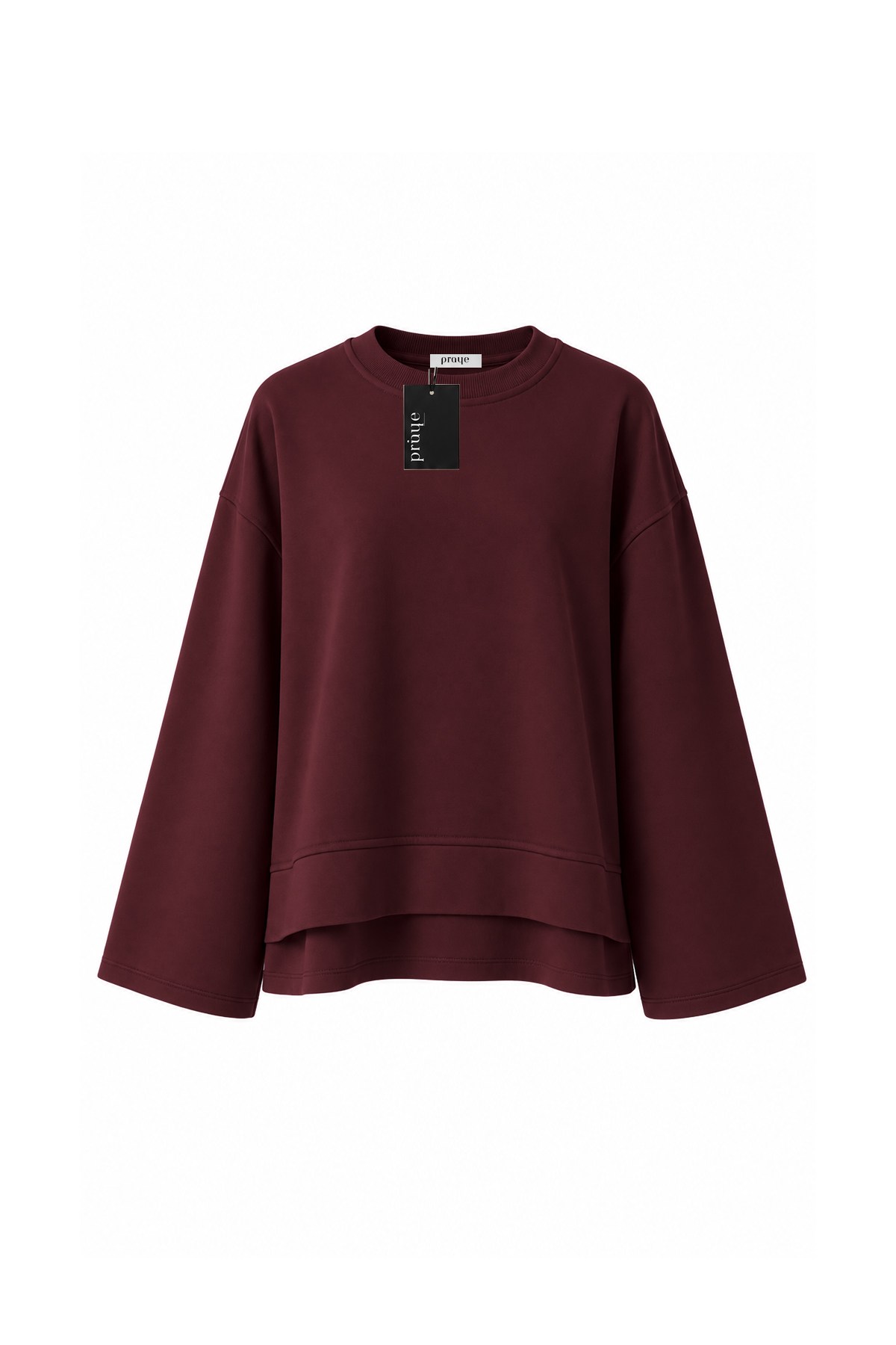 Önü Kısa Sweat Bordo