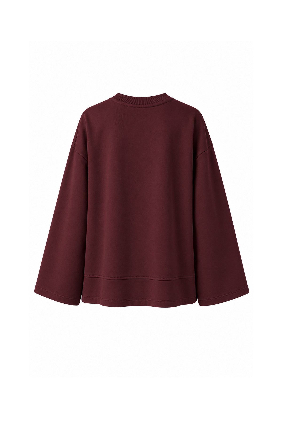 Önü Kısa Sweat Bordo