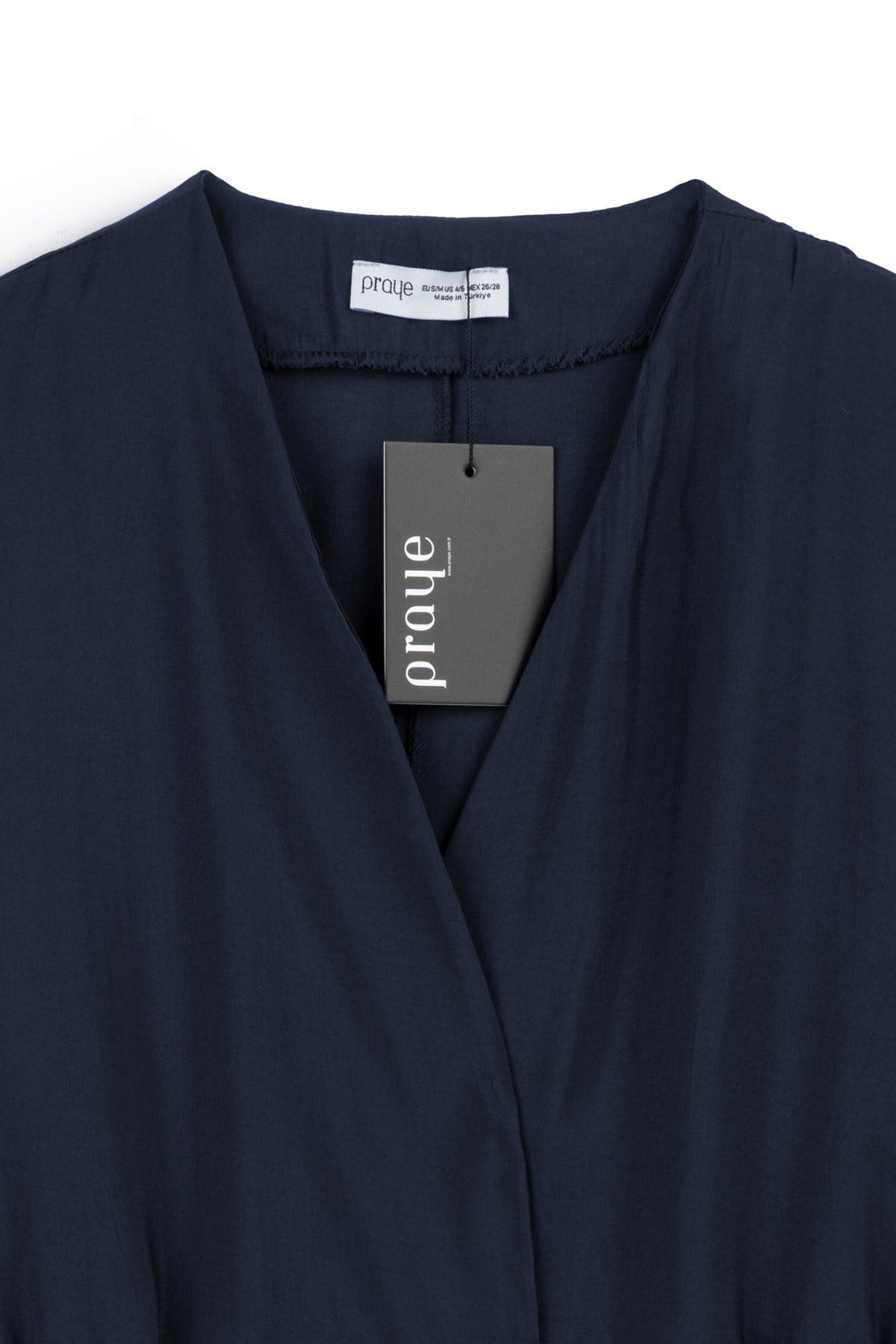 Örgü Kemerli Kimono Lacivert