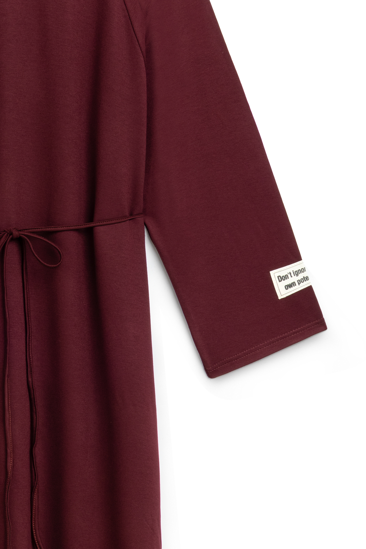 Oversize Uzun Salaş Elbise Bordo