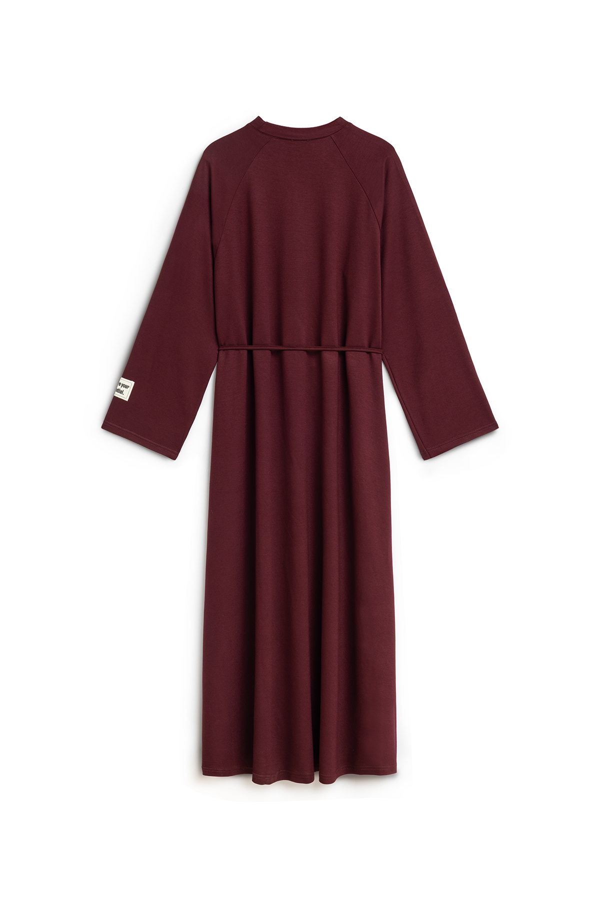 Oversize Uzun Salaş Elbise Bordo