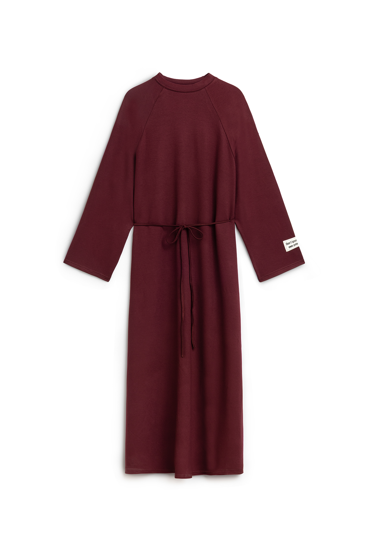 Oversize Uzun Salaş Elbise Bordo