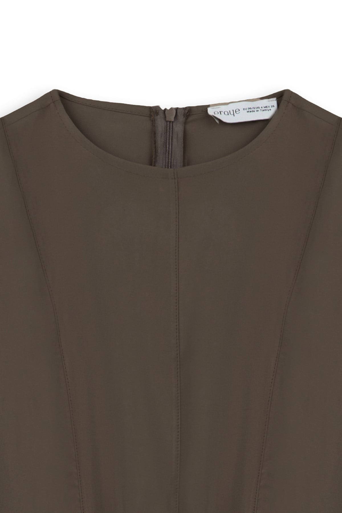 Tencel Zarif Elbise Acı Kahve