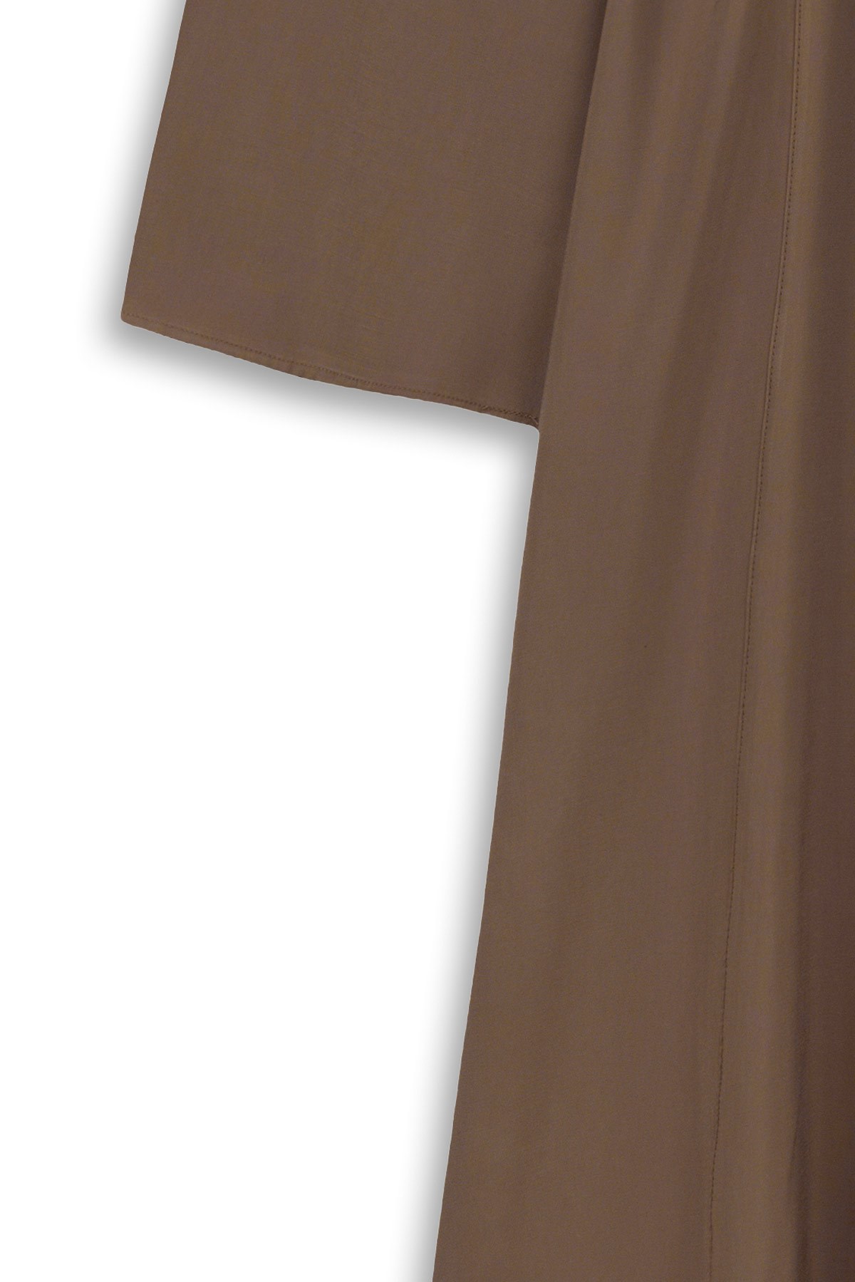 Tencel Zarif Elbise Kahverengi