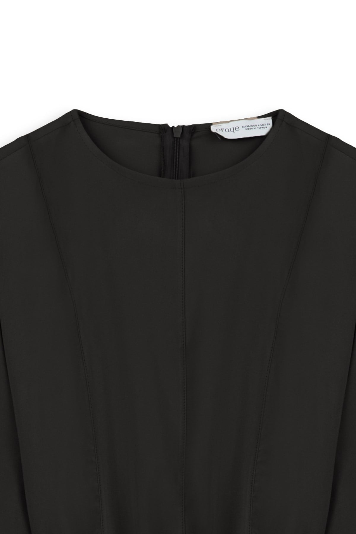Tencel Zarif Elbise Siyah