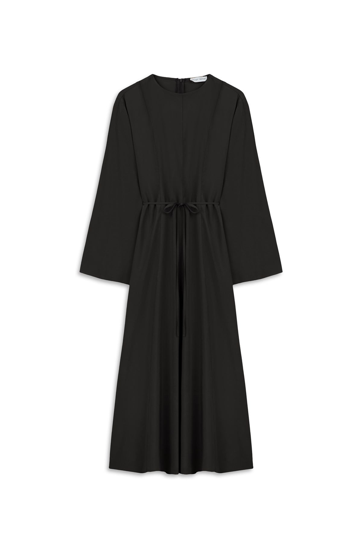 Tencel Zarif Elbise Siyah