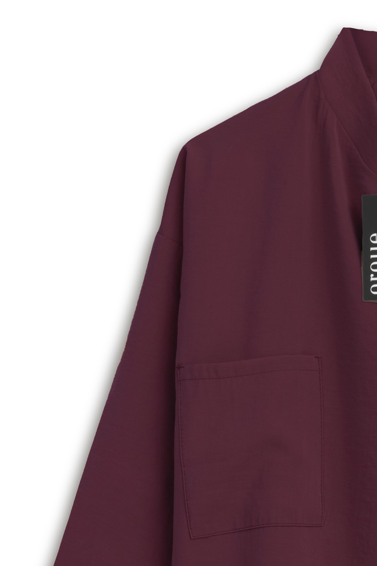 Üç Düğmeli Tunik Bordo