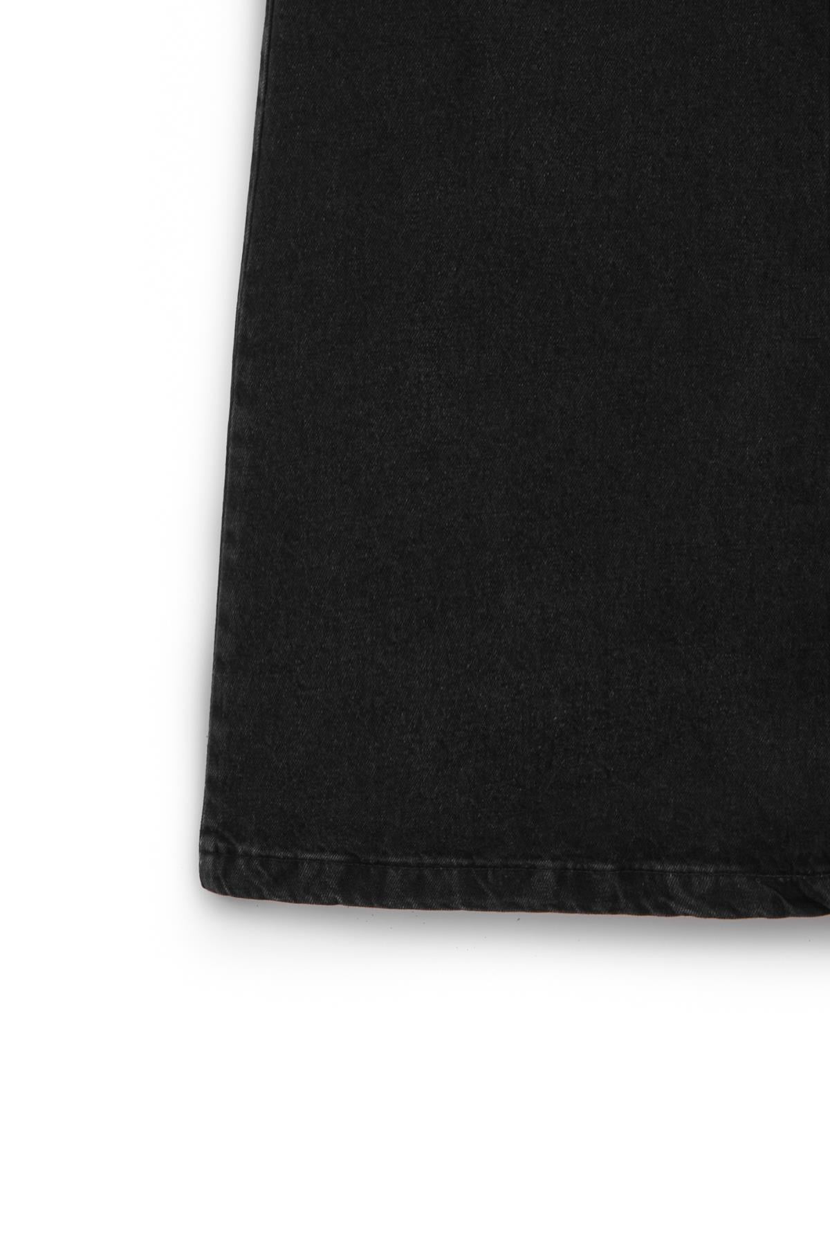 Uzun Çan Denim Etek Antrasit