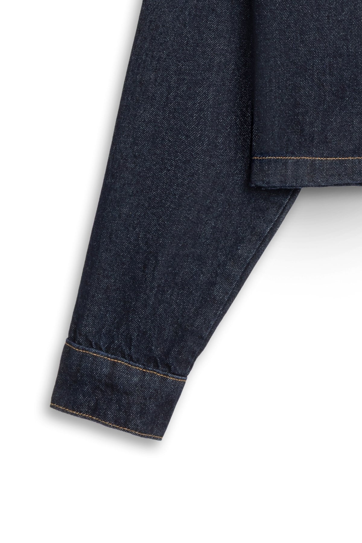 Yaka Detaylı Denim Ceket Lacivert
