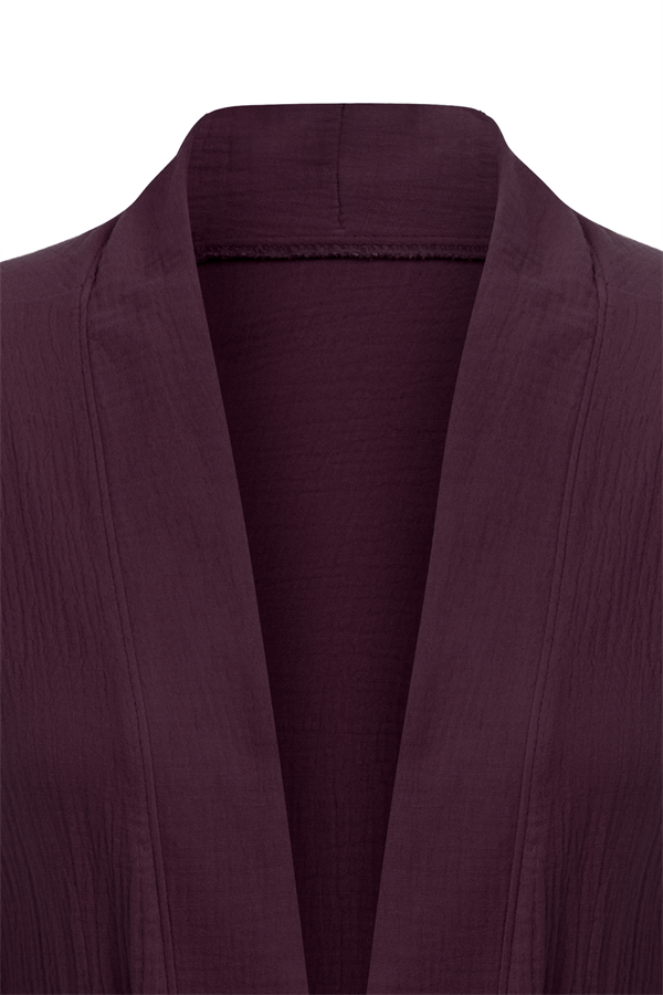 Cepli Müslin Kimono Bordo