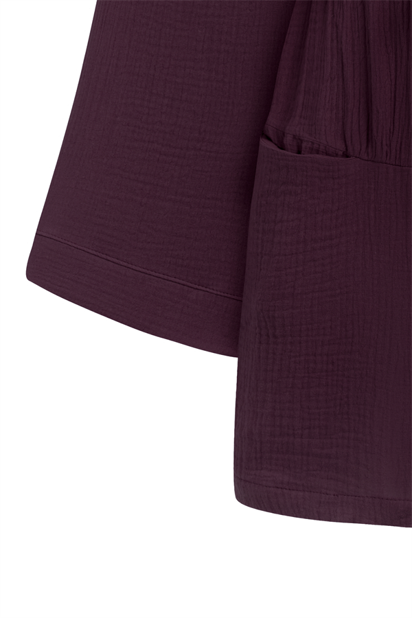 Cepli Müslin Kimono Bordo