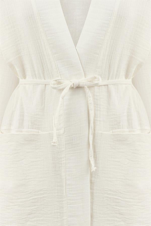 Cepli Müslin Kimono Ekru