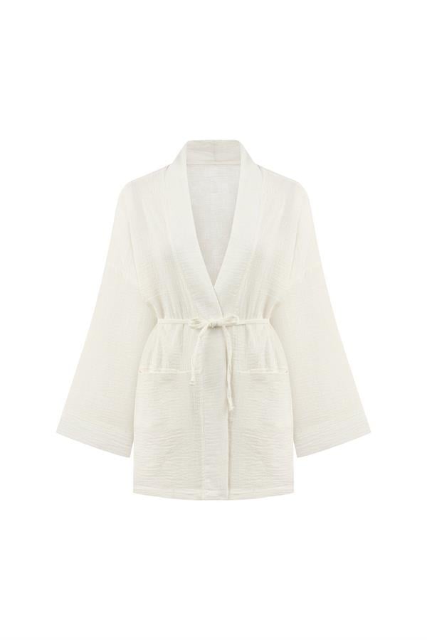 Cepli Müslin Kimono Ekru