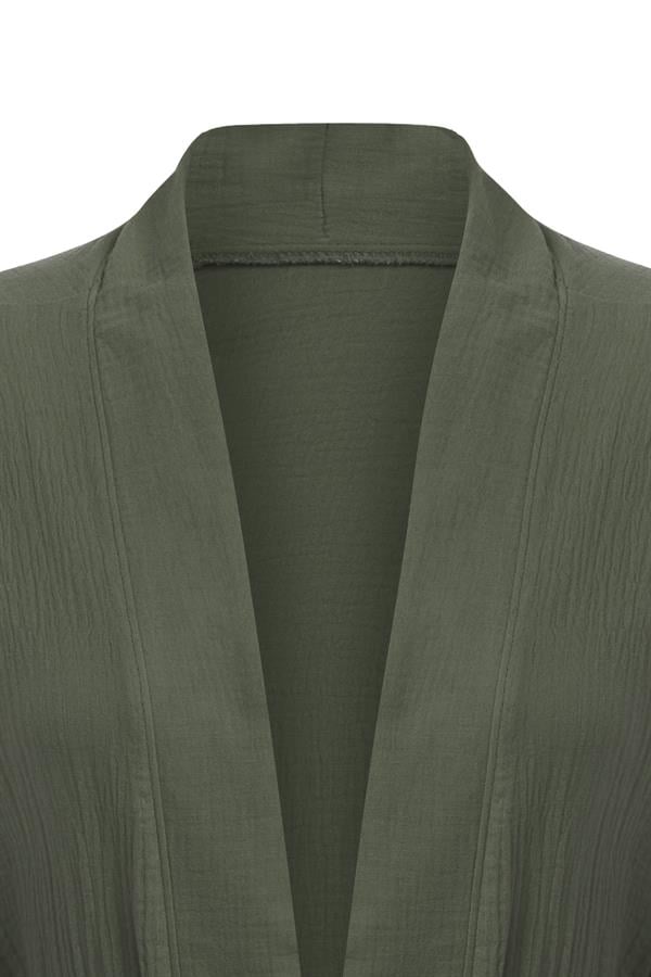 Cepli Müslin Kimono Haki