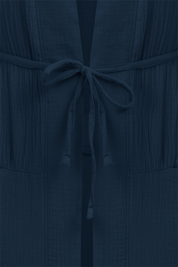 Cepli Müslin Kimono Lacivert