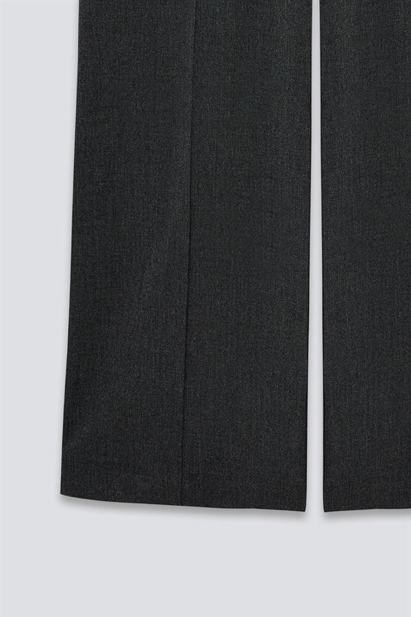 Dikiş Detaylı Pantolon Füme