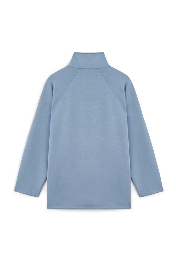 Fermuarlı Oysho Sweat Mavi
