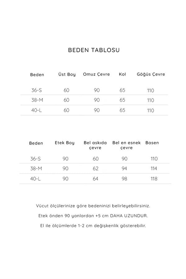 Gömlekli Etekli Takım Ekru