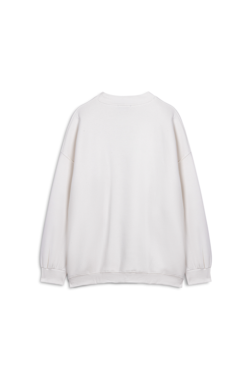 Günlük Rahat Sweat Ekru